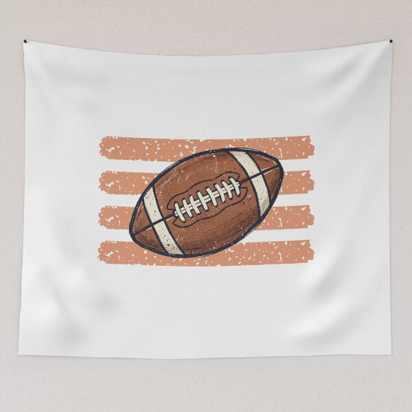 Item preview, Vintage Distressed Football Retro Stripes Design designed and sold by Oddifys.