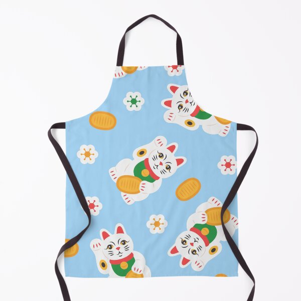 Item preview, Lucky Maneki Neko Seamless Pattern | Cute Japanese Lucky Cat with Gold Coins | Kawaii Fortune Cat Repeat Design designed and sold by RJACreative.