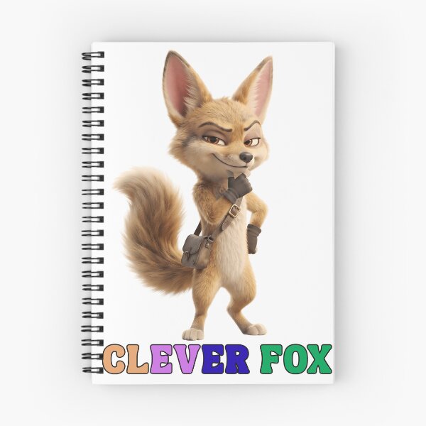 Item preview, Clever Fox - Cute 3D Desert Fennec Fox Character Design designed and sold by laughingshirts.