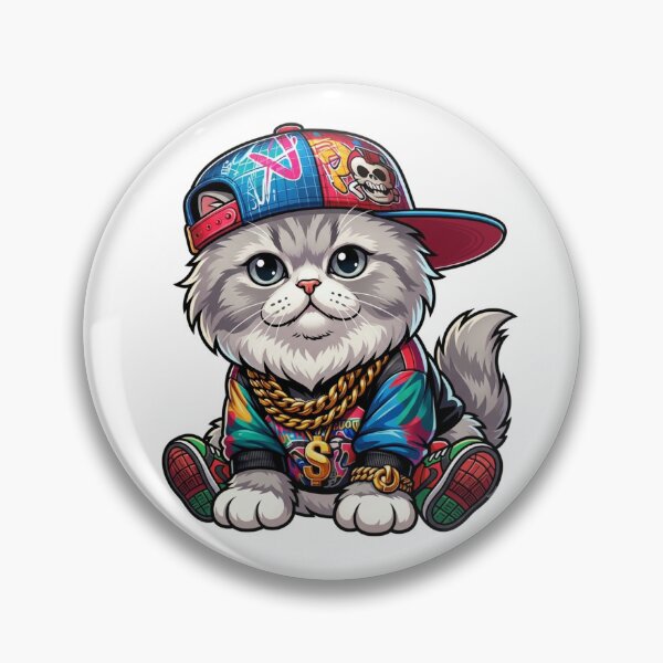 Item preview, Cute Hip Hop Cat Streetwear Gangsta Kitten designed and sold by Mr-wow.