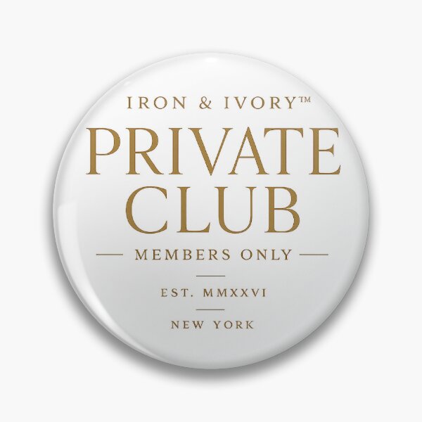 Item preview, IRON & IVORY™ Private Club Members Only | Luxury Minimalist Old Money Typography Streetwear designed and sold by littlestore.