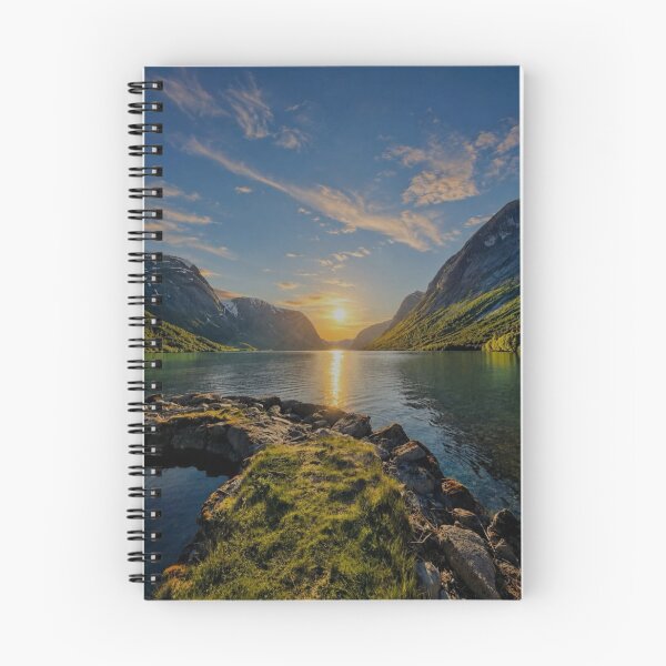 Item preview, Serene Mountain Lake at Sunset designed and sold by ejoriom.