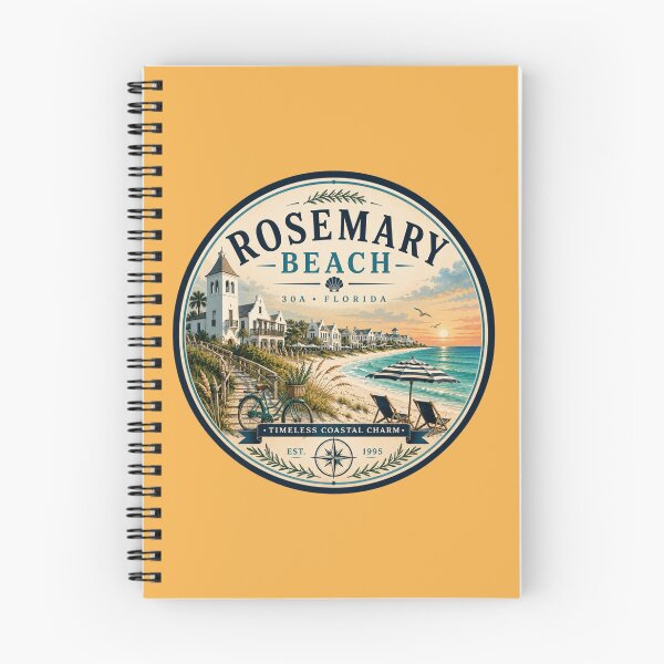 Item preview, Rosemary Beach Badge | Timeless Coastal Charm Retro Florida 30A Emblem designed and sold by piketo.