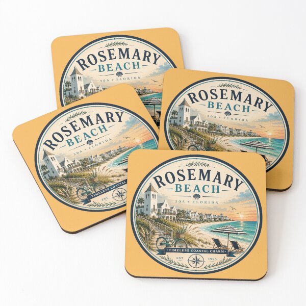 Item preview, Rosemary Beach Badge | Timeless Coastal Charm Retro Florida 30A Emblem designed and sold by piketo.