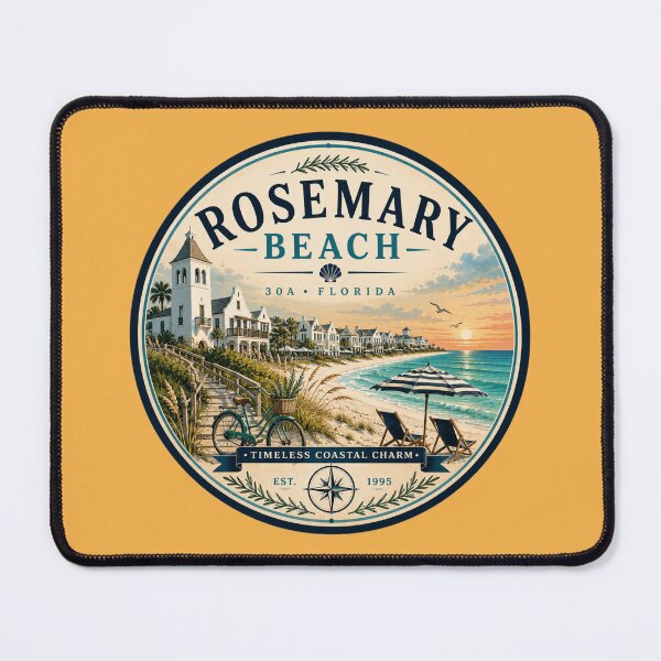 Item preview, Rosemary Beach Badge | Timeless Coastal Charm Retro Florida 30A Emblem designed and sold by piketo.