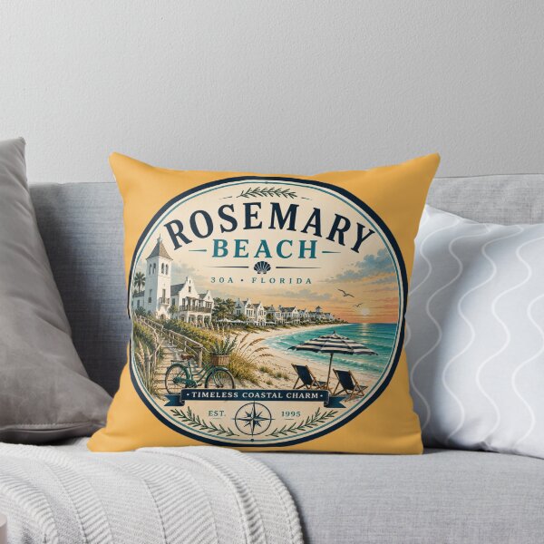 Item preview, Rosemary Beach Badge | Timeless Coastal Charm Retro Florida 30A Emblem designed and sold by piketo.