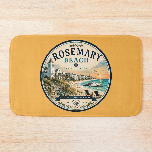 Item preview, Rosemary Beach Badge | Timeless Coastal Charm Retro Florida 30A Emblem designed and sold by piketo.