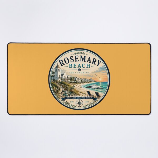 Item preview, Rosemary Beach Badge | Timeless Coastal Charm Retro Florida 30A Emblem designed and sold by piketo.