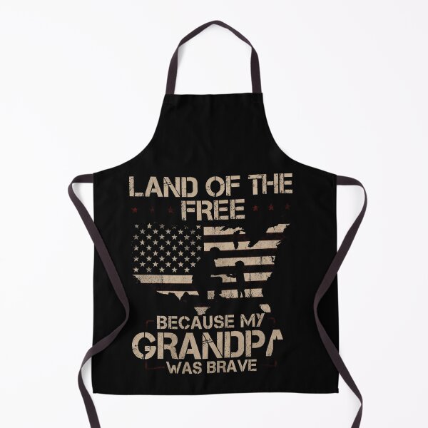 Item preview, Land Of The Free Because My Grandpa Was Brave Patriotic Veteran Family Tribute designed and sold by msaloyach.