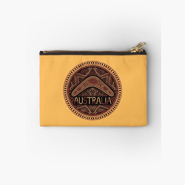 Item preview, Australian Aboriginal dot art boomerang emblem designed and sold by Rue Market.