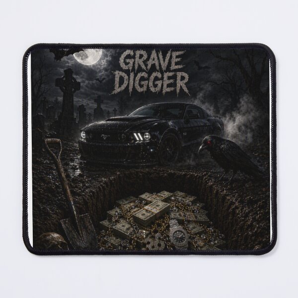Item preview, Grave Digger Gangsta on a Moonlit Night  designed and sold by Trans4med.