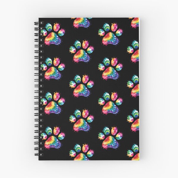 Item preview, Tie Dye Paw Print Rainbow Splatter Art designed and sold by SoyLamderma.