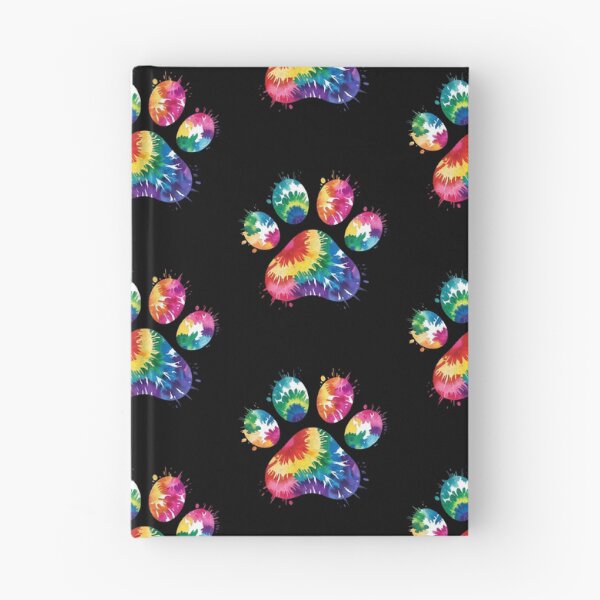 Item preview, Tie Dye Paw Print Rainbow Splatter Art designed and sold by SoyLamderma.
