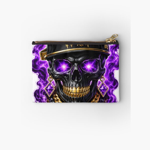 Item preview, Hip Hop Skull PNG, Black Skull With Purple Smoke designed and sold by jimbo7664.