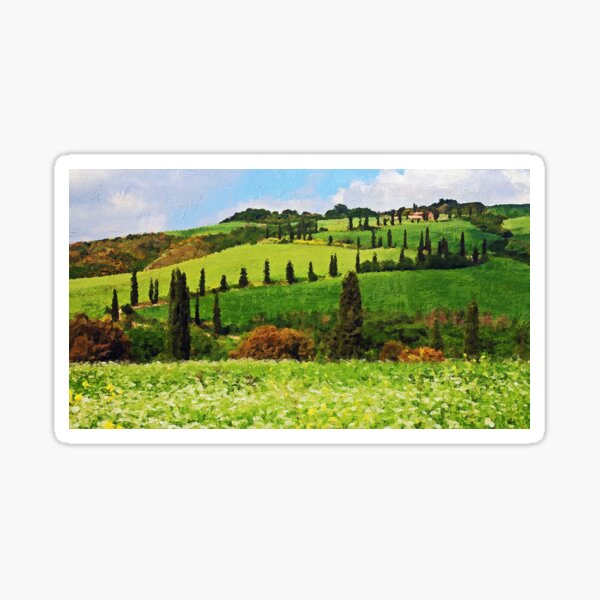 Hills of Tuscany Sticker