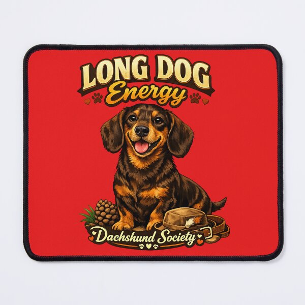 Item preview, Long Dog Energy – Dachshund Society Shirt designed and sold by Shadowframe Studios.