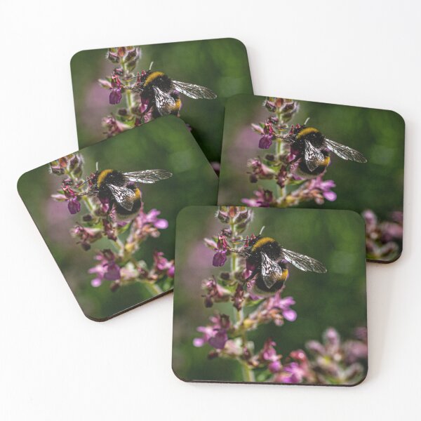 Item preview, Bee on Purple Flowers designed and sold by Codavid85.