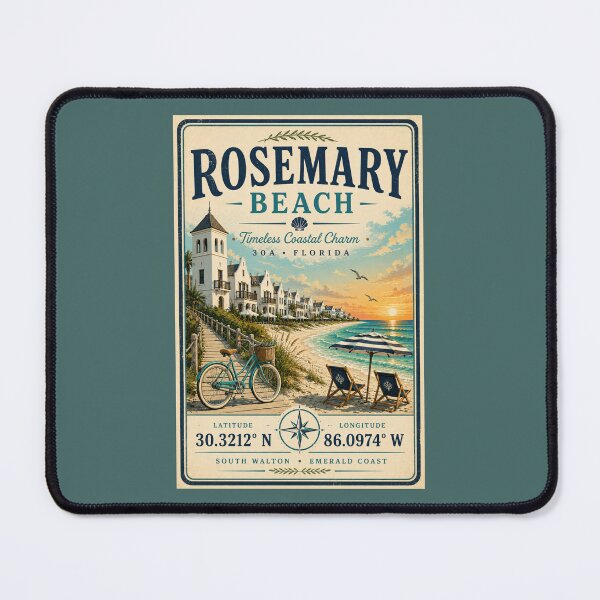 Item preview, Rosemary Beach Coordinates | Florida 30A Minimal Coastal Travel Design designed and sold by piketo.