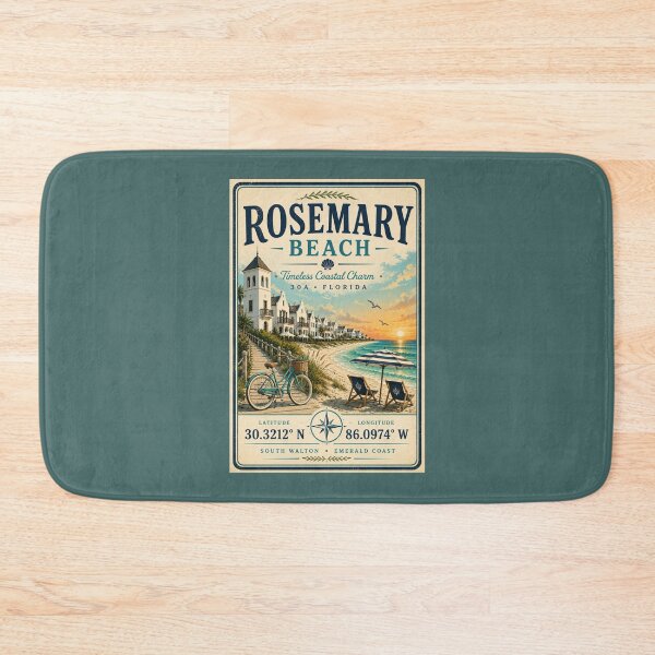 Item preview, Rosemary Beach Coordinates | Florida 30A Minimal Coastal Travel Design designed and sold by piketo.