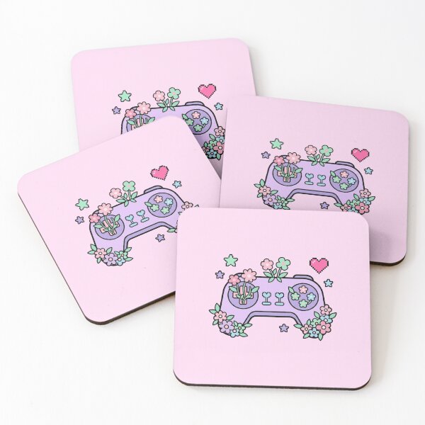 Item preview, Cozy Floral Gaming Controller Pastel Kawaii designed and sold by Mr-wow.