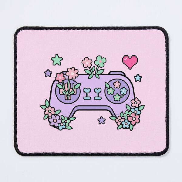 Item preview, Cozy Floral Gaming Controller Pastel Kawaii designed and sold by Mr-wow.