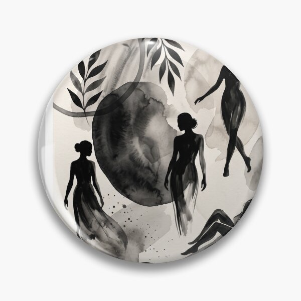 Item preview, Elegant Abstract Female Silhouettes - Modern Boho Earth Tones designed and sold by OddlySticky.