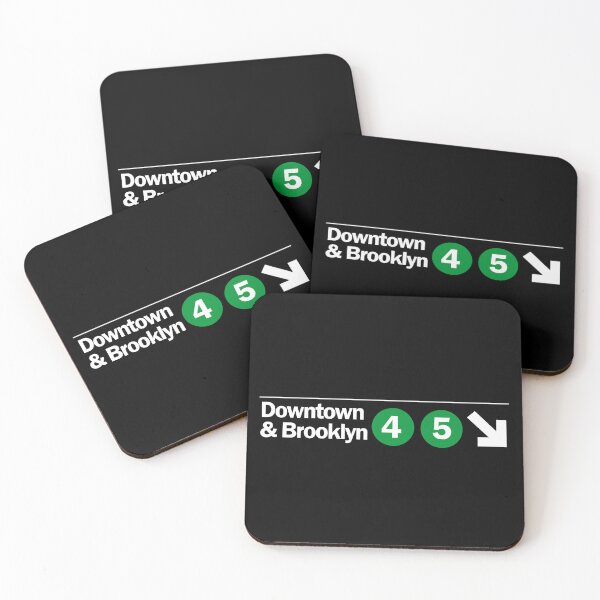 Item preview, NYC Subway Logo - Downtown & Brooklyn designed and sold by DGMaxShop.