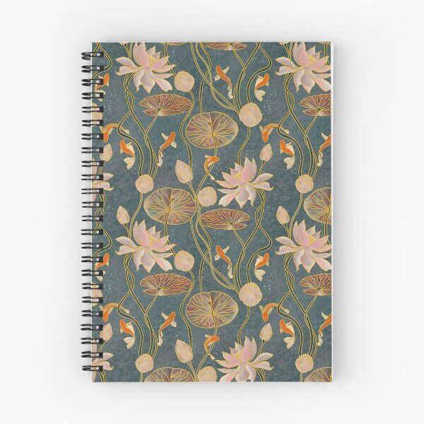 Item preview, Elegant Koi Fish and Lotus Blossom Botanical Pattern | Japanese Inspired Water Garden Floral Art designed and sold by Frostie88.