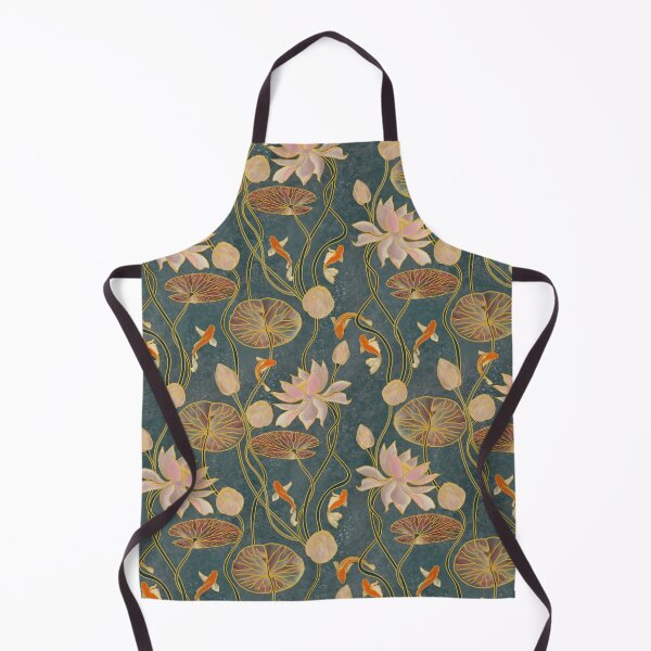 Item preview, Elegant Koi Fish and Lotus Blossom Botanical Pattern | Japanese Inspired Water Garden Floral Art designed and sold by Frostie88.