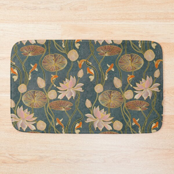 Item preview, Elegant Koi Fish and Lotus Blossom Botanical Pattern | Japanese Inspired Water Garden Floral Art designed and sold by Frostie88.