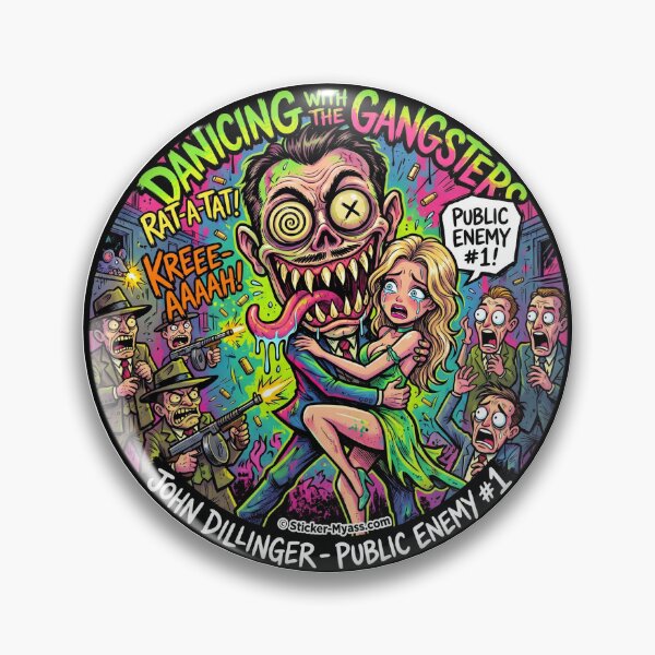 Item preview, Dancing with the Gangsters - John Dillinger designed and sold by Sticker My Ass.
