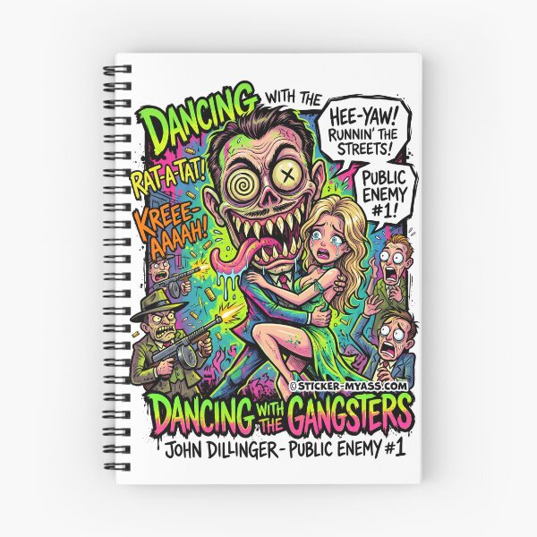Item preview, Dancing with the Gangsters - John Dillinger designed and sold by Sticker My Ass.