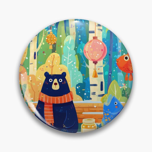 Item preview, Winter Bear in Forest designed and sold by AMIDATORA.