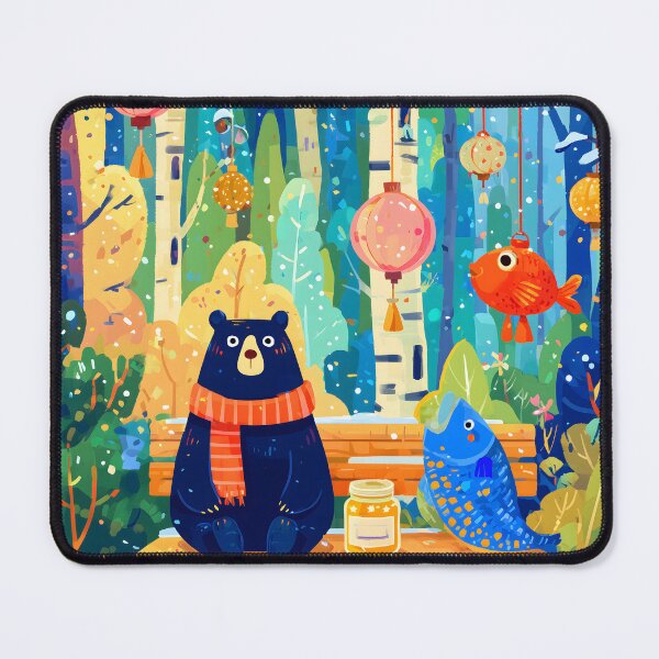 Item preview, Winter Bear in Forest designed and sold by AMIDATORA.