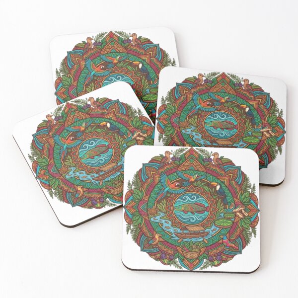 Item preview, Amazon Mandala – Brazilian Folk Art & Nature Design designed and sold by NextWaveOfGaze.