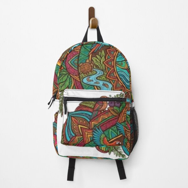 Item preview, Amazon Mandala – Brazilian Folk Art & Nature Design designed and sold by NextWaveOfGaze.