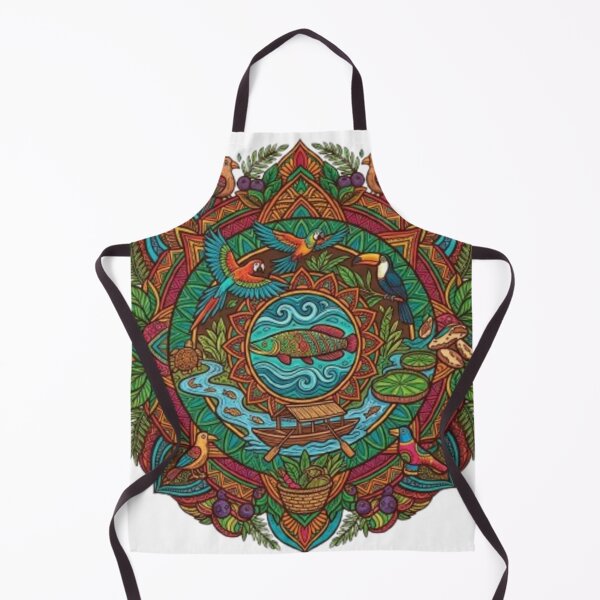 Item preview, Amazon Mandala – Brazilian Folk Art & Nature Design designed and sold by NextWaveOfGaze.
