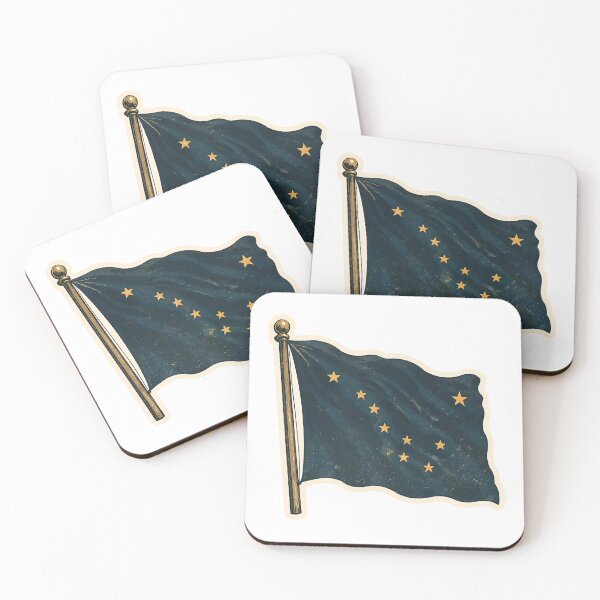 Item preview, Alaska State Flag Watercolor designed and sold by ChemicalXShop.
