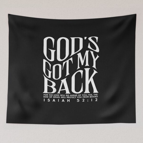 Item preview, God's Got My Back Christian - Front and Back designed and sold by FrankIsabel.