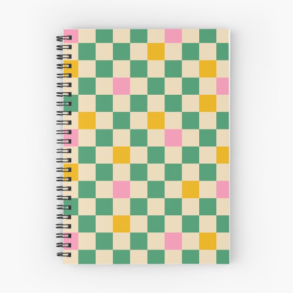 Item preview, Checkered Check Colorful Pattern in Green Pink Mustard designed and sold by kierkegaard.