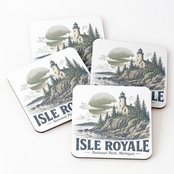 Item preview, Isle Royale National Park Michigan designed and sold by GrooveAndGlow.