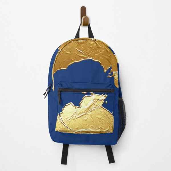Item preview, Gold foil map of Australia on white background designed and sold by Rue Design Company.