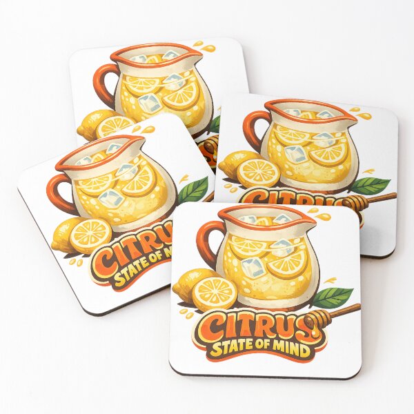 Item preview, Citrus State of Mind | Hand Painted Lemonade Flat Lay Illustration designed and sold by UUniqueIImprint.