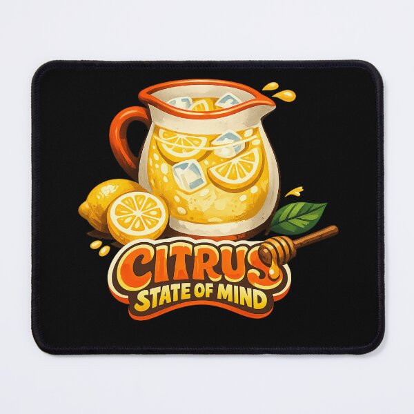 Item preview, Citrus State of Mind | Hand Painted Lemonade Flat Lay Illustration designed and sold by UUniqueIImprint.