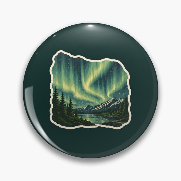 Item preview, Northern Lights Watercolor designed and sold by ChemicalXShop.