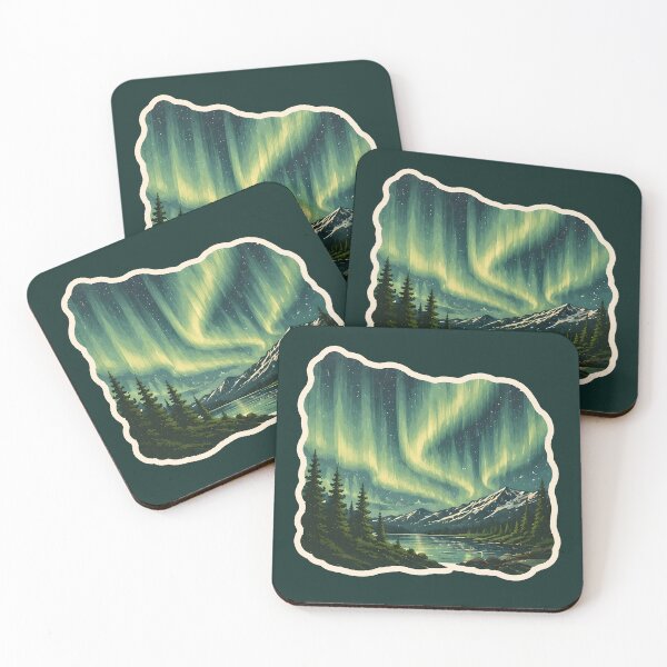Item preview, Northern Lights Watercolor designed and sold by ChemicalXShop.