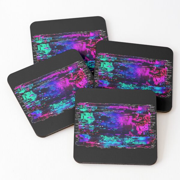 Item preview, Adversarial Signal Corruption Glitch Art T-Shirt - Neon Data Moshing Graphic designed and sold by Uglyandcute.