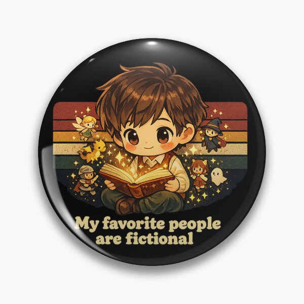 Item preview, My Favorite People Are Fictional - Funny Book Lover Introvert T-Shirt designed and sold by Art JSMY.