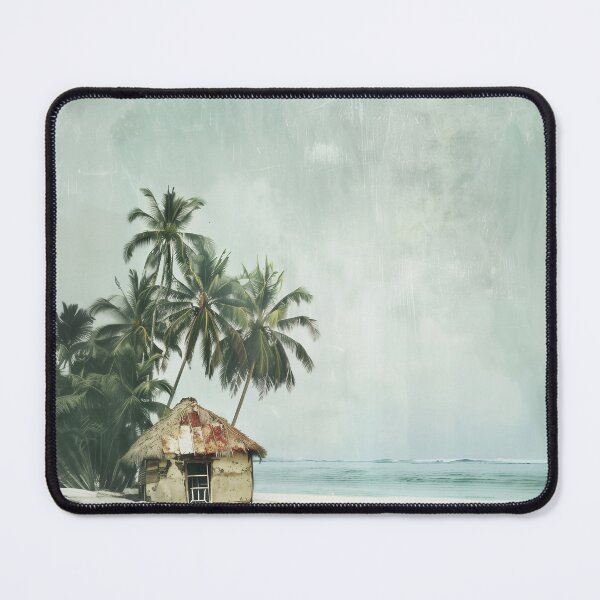 Item preview, Tropical Beach Hut A1 designed and sold by CrumbBumStudio.