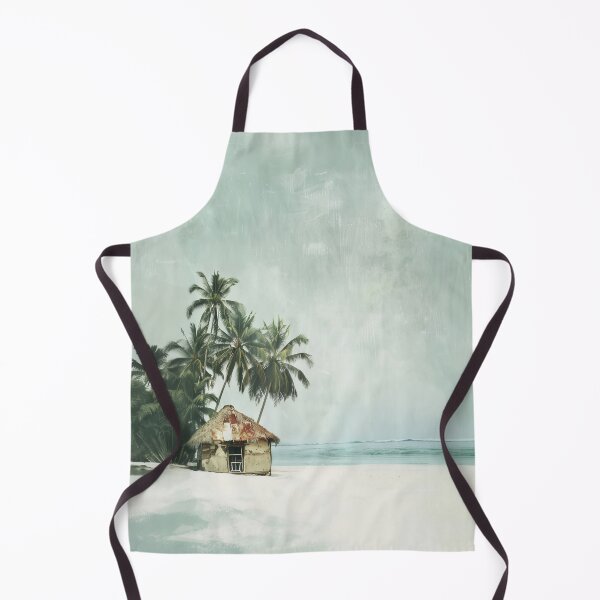 Item preview, Tropical Beach Hut A1 designed and sold by CrumbBumStudio.